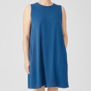 Eileen Fisher Blue Sleeveless Dress